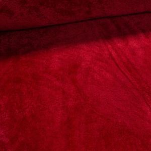 Plyš / mikroplyš 003, oboustranný, jednobarevná tmavě červená, š.150cm (látka v metráži)