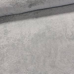 Plyš / mikroplyš 004, oboustranný, jednobarevná světle šedá, š.150cm (látka v metráži)