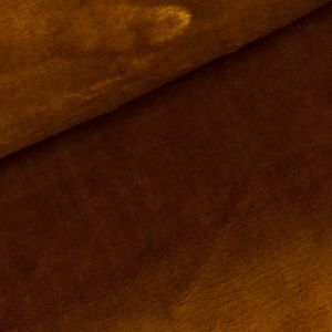 Plyš / mikroplyš 029, oboustranný, jednobarevná medová, š.150cm (látka v metráži)