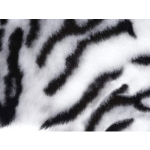 Plyš hladký TYGR 5, bílý, šíře 150cm (metráž)