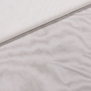 Podšívka polyesterová tylová jednobarevná bílá, elastická, š.150cm (látka v metráži)