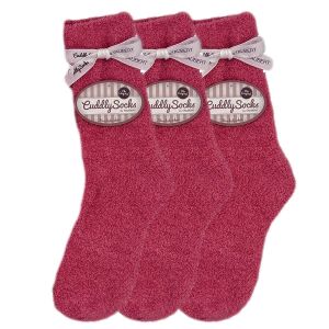 Ponožky zimní žinylkové 232810588/20700505, vínové, jednobarevné, spací, univerzální, 1 pár, vel. UNI