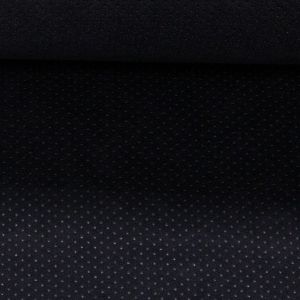 Potahová látka do auta na dveře a sedadla, tapecírunk, velur ALCANTARA, černá hebká, š.150cm (látka v metráži)