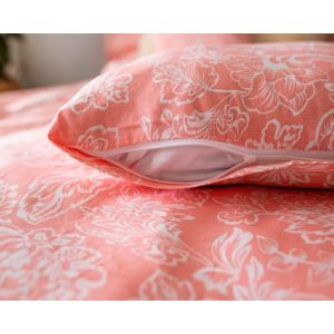 Povlečení ELSA PINK BLOSSOM květinový vzor, růžová, 3 dílné, bavlna hladká, 140x200cm + 70x90cm + 40x40cm