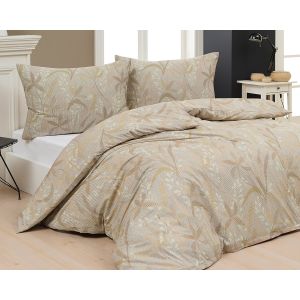 Povlečení Matějovský SOLEI, rostlinný motiv, béžové, bavlna hladká digitál, (více rozměrů)