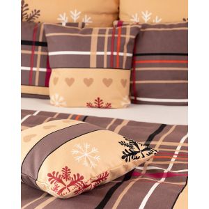 Povlečení Matějovský TINSEL, vločky, béžové (více rozměrů, materiálů)