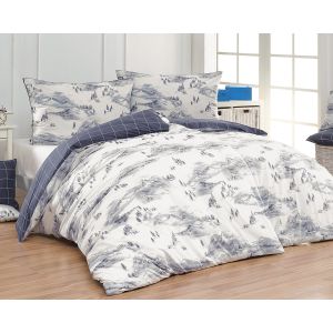 Povlečení Matějovský POLAR BLUE, zasněžené hory, bavlna hladká (více rozměrů)