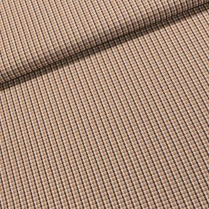 Pravý český bavlněný kanafas VANDA K0,3 03132 kostka 0,3cm, hnědý, š.140cm (látka v metráži)