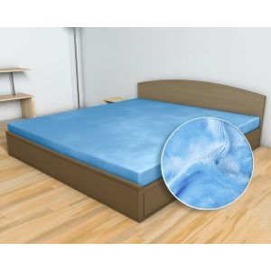 Prostěradlo MIKROFLANEL SLEEP WELL 180x200cm, světle modré