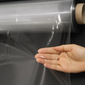 Ubrus PVC průhledný 0009, bez vzoru, š.130cm (metráž)