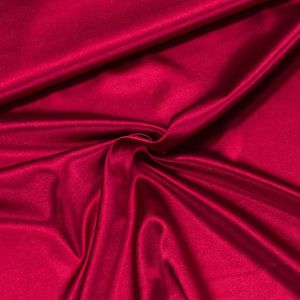 Satén elastický STR SAT 019, jednobarevná jahodová (červená), š.150cm (látka v metráži)