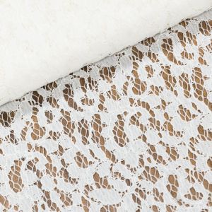 Šatovka / krajka B 34112/1 elastická, bílá, š.140cm (látka v metráži)