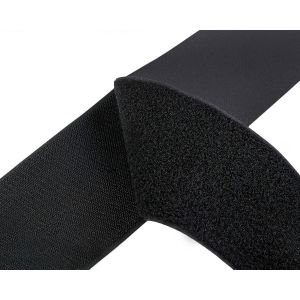 Suchý zip háček + plyš 750186 černý, šířka 10cm (v metráži)