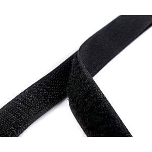 Suchý zip háček + plyš 750626 černý, šířka 2cm (v metráži)