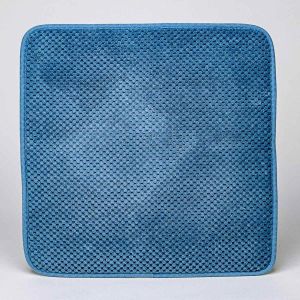 Sedák AK-3379 protiskluzový / mikrovlákno, modrý, čtverec 40x40cm
