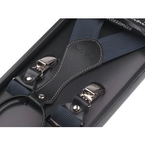 Šle pánské PAOLO UDINI / 07, délka 110cm, šíře 3,5cm, tvar Y, tmavě modré