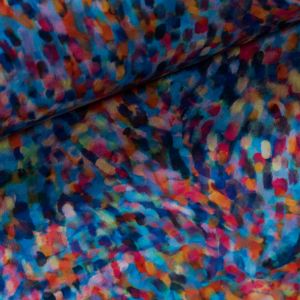 Softshell zimní 64159001, barevné střípky 315g/m2, š.145cm (látka v metráži)