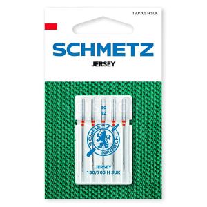 Strojové jehly SCHMETZ 130/705 H SUK VCS 80 BALL POINT, jersey univerzální, balení 5 kusů