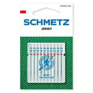 Strojové jehly SCHMETZ 130/705 H SUK XHS 70-90, jersey, balení 10 kusů