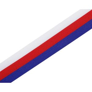 Taftová stuha TRIKOLORA CZ / Česká republika, šíře 2cm (stuha v metráži)