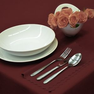 Nešpinivý / teflonový látkový ubrus UNI 0354 VÍNOVÁ, (více rozměrů)