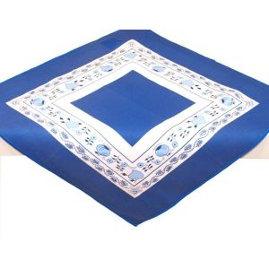 Kuchyňský ubrus / prostírka CIBULÁK, modrobílý, 40x40cm (čtverec) 