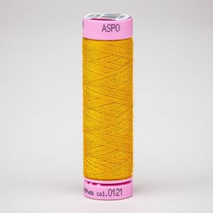 Univerzální šicí nit Amann ASPO 120 polyesterová, jantarová tmavě žlutá 0121, návin 100m 