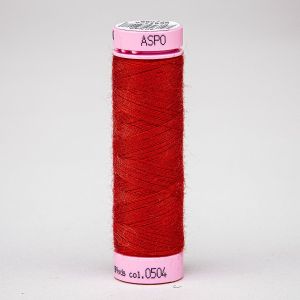 Univerzální šicí nit Amann ASPO 120 polyesterová, sytá rudá červená 0504, návin 100m 