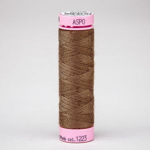 Univerzální šicí nit Amann ASPO 120 polyesterová, hnědá 1223, návin 100m 