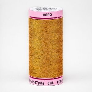 Univerzální šicí nit Amann ASPO 120 polyesterová, jantarová tmavě žlutá 0121, návin 500m 