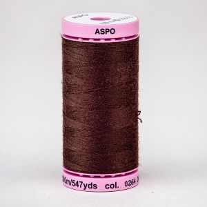 Univerzální šicí nit Amann ASPO 120 polyesterová, hnědá 0264, návin 500m 