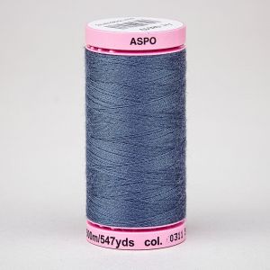 Univerzální šicí nit Amann ASPO 120 polyesterová, modro-šedá 0311, návin 500m 