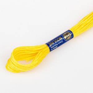 Vyšívací příze MOULINE / MULINKA 1162 žlutá, jednobarevná, 2g/8m