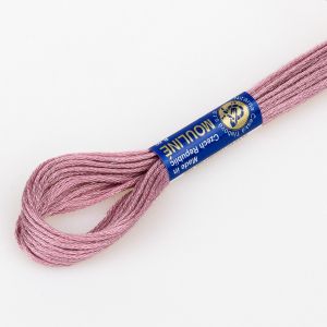 Vyšívací příze MOULINE / MULINKA 3842 růžovo-fialová, jednobarevná, 2g/8m
