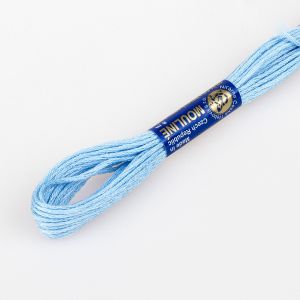 Vyšívací příze MOULINE / MULINKA 5252 šmolkově modrá, jednobarevná, 2g/8m