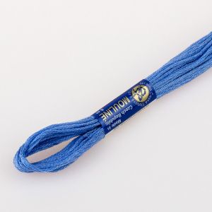 Vyšívací příze MOULINE / MULINKA 5452 hvězdná modř, jednobarevná, 2g/8m