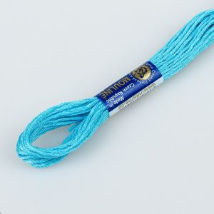 Vyšívací příze MOULINE / MULINKA 5732 světlý tyrkys, jednobarevná, 2g/8m