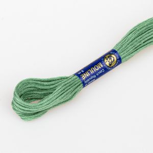 Vyšívací příze MOULINE / MULINKA 6842 měsíční zelená, jednobarevná, 2g/8m