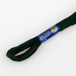 Vyšívací příze MOULINE / MULINKA 6882 cypřišová zelená, jednobarevná, 2g/8m