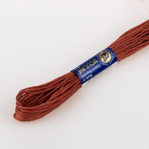 Vyšívací příze MOULINE / MULINKA 7372 vínově hnědá, jednobarevná, 2g/8m