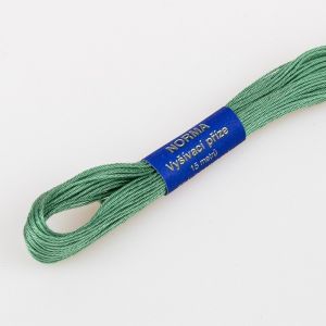 Vyšívací příze NORMA / BAVLNKA 6842 měsíční zelená, jednobarevná, 1,5g/15m