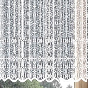 Žakarová kusová záclona MIA jednobarevná bílá, (více rozměrů)