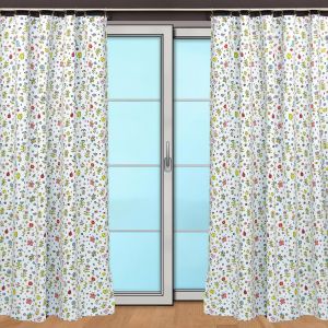 Zatemňovací / termoizolační závěs, dětský blackout 10027/05 LOUKA na bílé, šířka 150cm (látka v metráži)