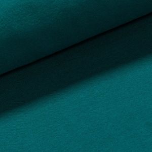 Žebrovaný bavlněný úplet 05500/124 jemný / hladký, petrolejový, š.35cm (látka v metráži)