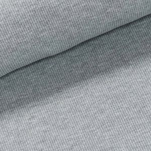 Žebrovaný bavlněný úplet 6222 5004 středně hrubý, světle šedý melír, š.108cm, (látka v metráži)