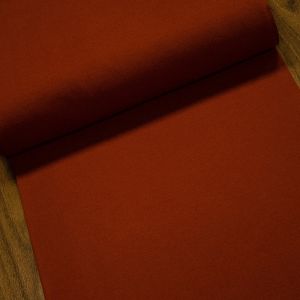 Žebrovaný bavlněný úplet 8058.025 BIO jemný, terakota, š.35cm (látka v metráži)