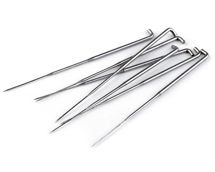 Jehly na plstění 020751/1 (36), sada 7kusů, velikost 0,7mm, délka 78 mm