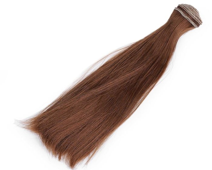 Paruka / vlasy pro panenky 800899/5 světle hnědá, délka vlasů 20cm, návin 1m