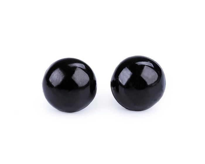 Bezpečnostní oči, jednobarevné černé, průměr 14mm