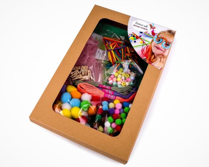 Kreativní dětská sada k tvoření 880193, krabice 22 x 34 cm, mix